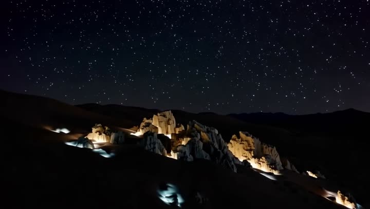 Starfield over the Atacama desert, Chile
